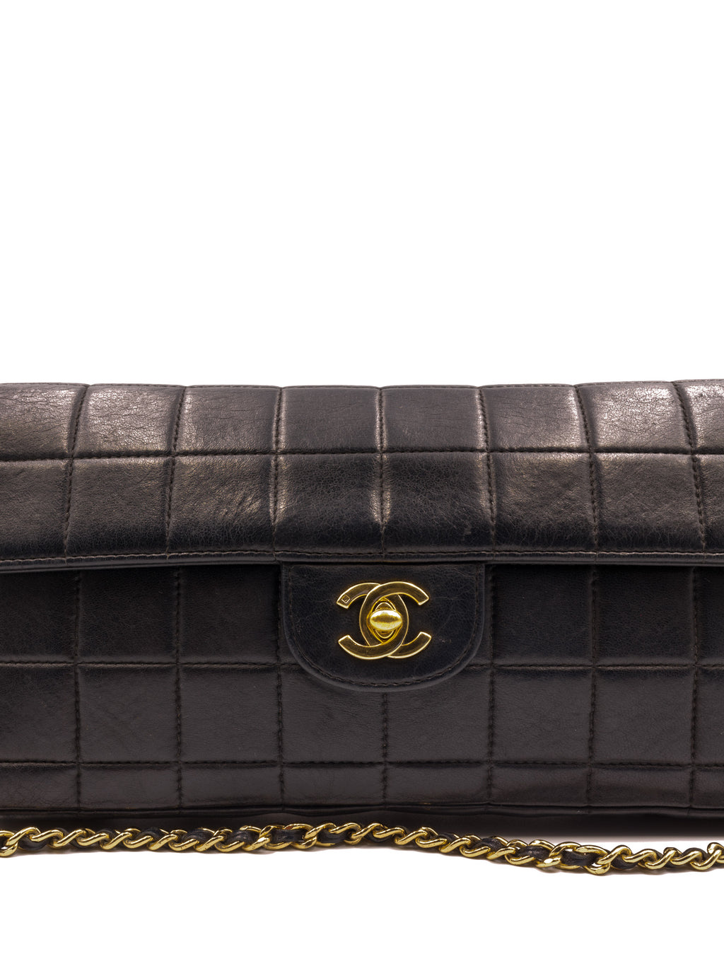 Chanel East West Cholocate Bar Bag