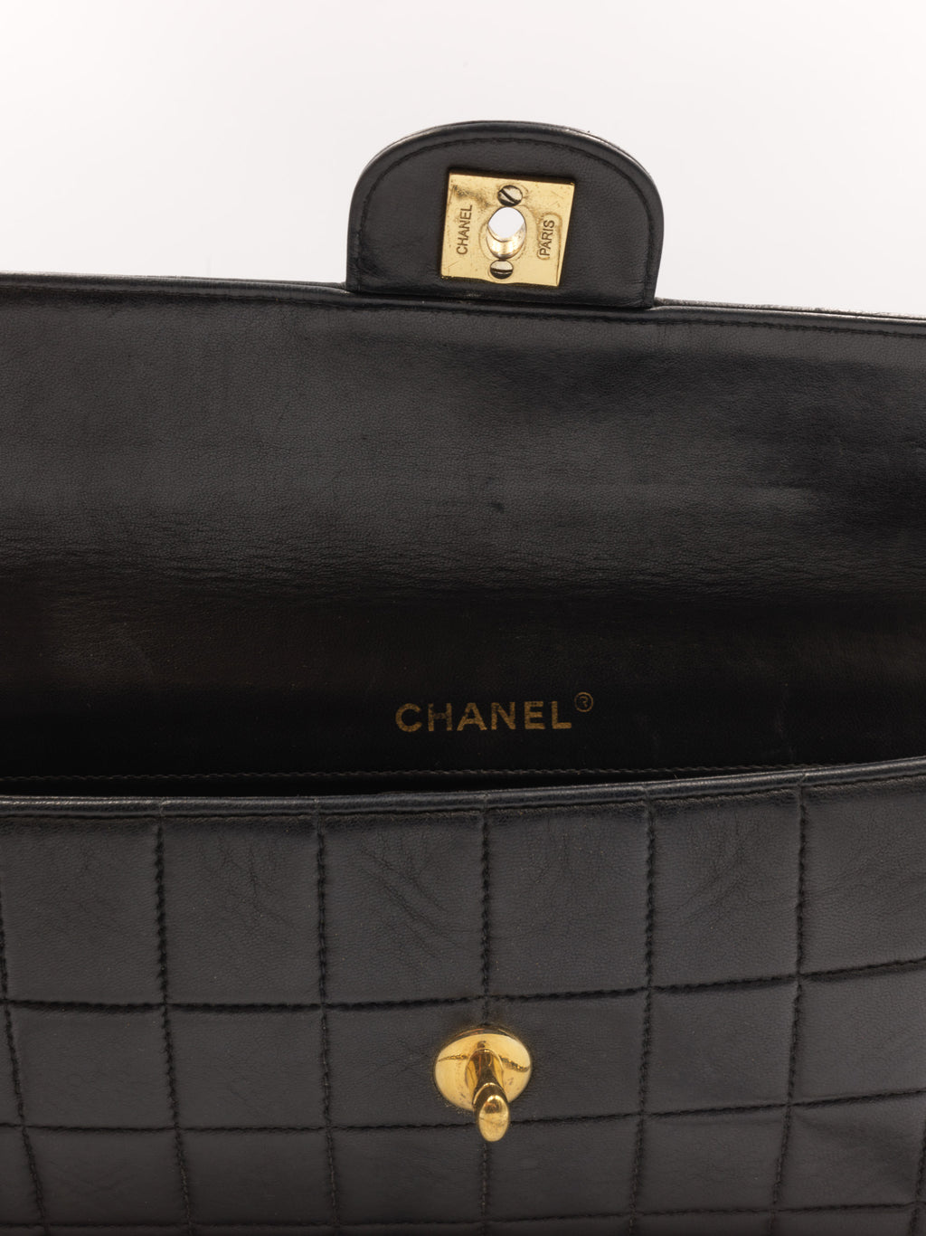 Chanel East West Cholocate Bar Bag