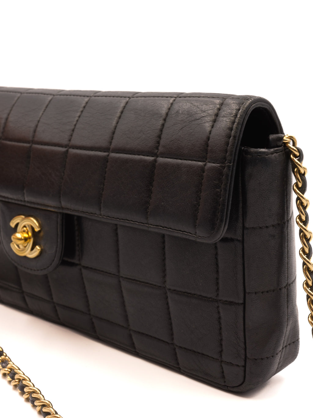 Chanel East West Cholocate Bar Bag