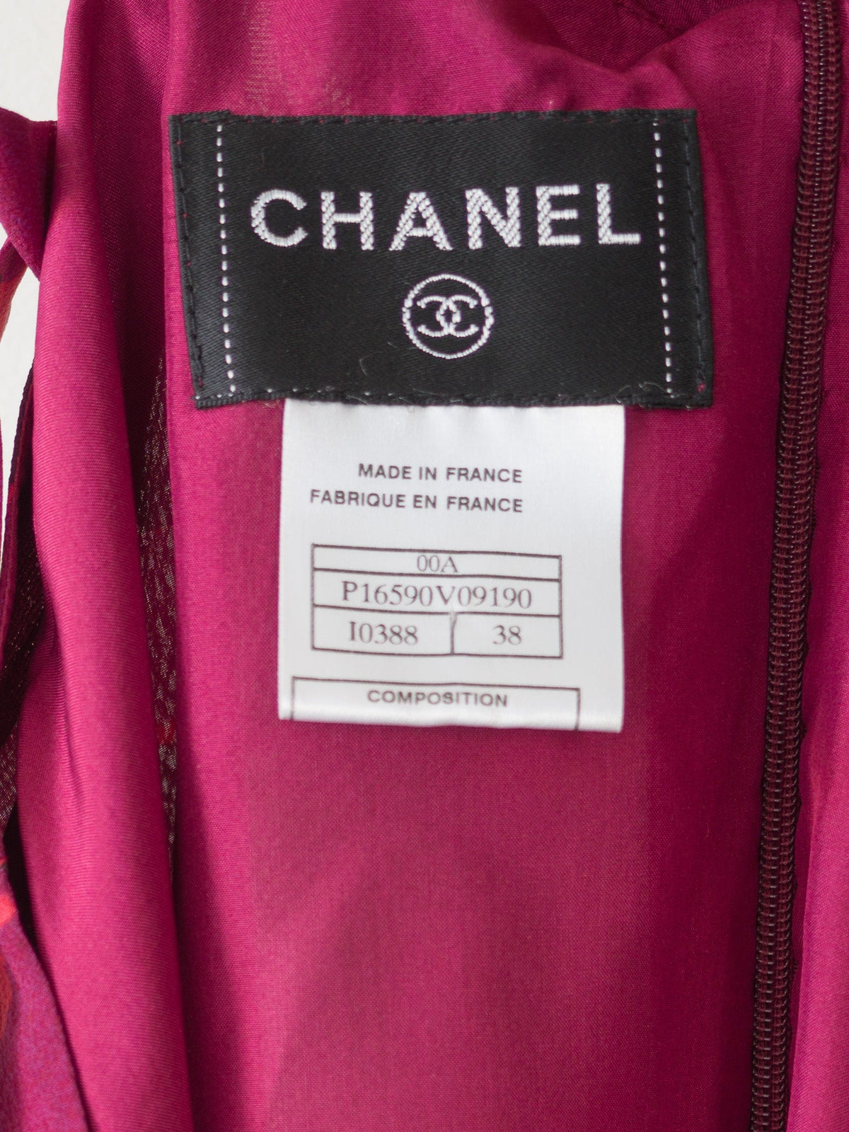 Chanel letnia jedwabna sukienka na ramiączkach F2000 (38) Chanel