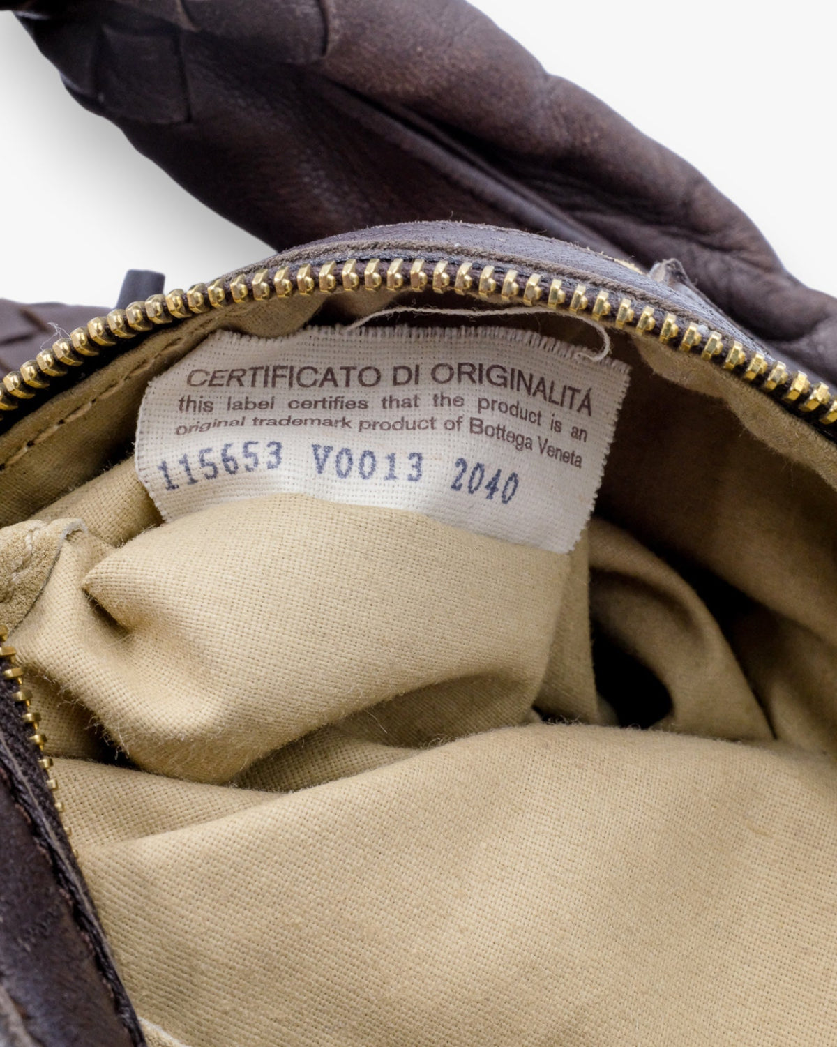 Bottega Veneta Intrecciato Hobo Small Brązowa Bottega Veneta