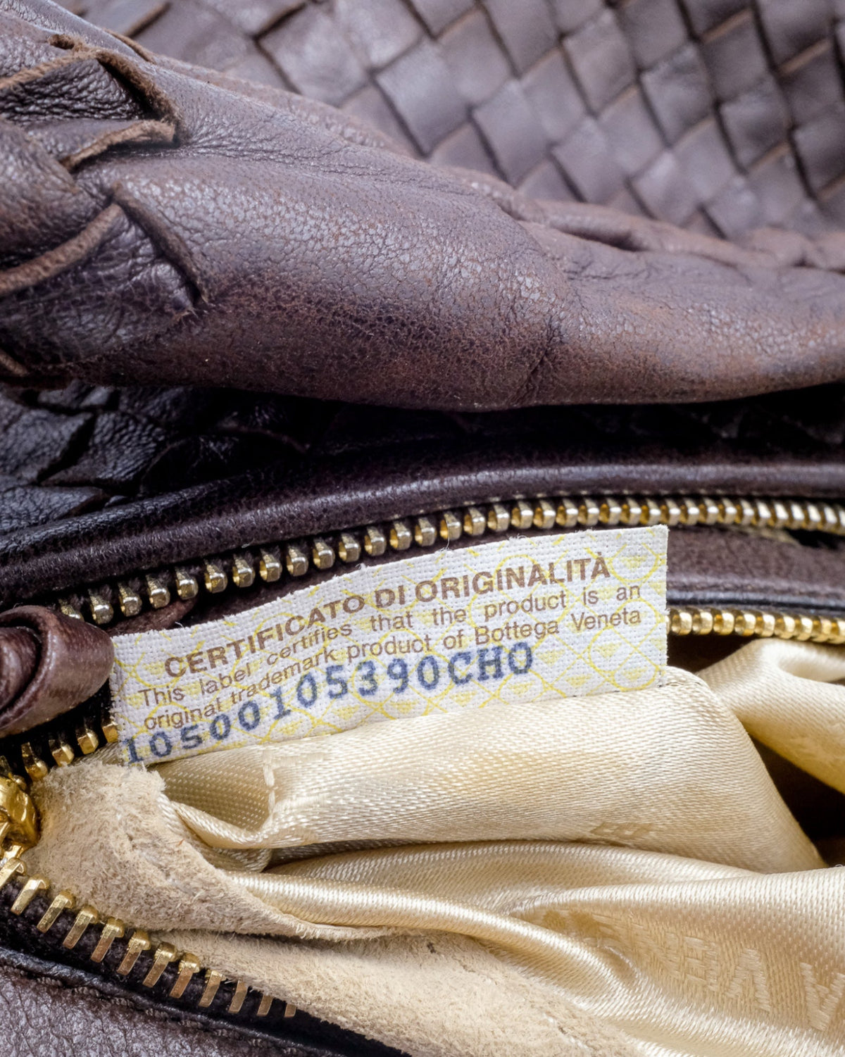 Bottega Veneta Intrecciato Hobo Large Brązowa Bottega Veneta