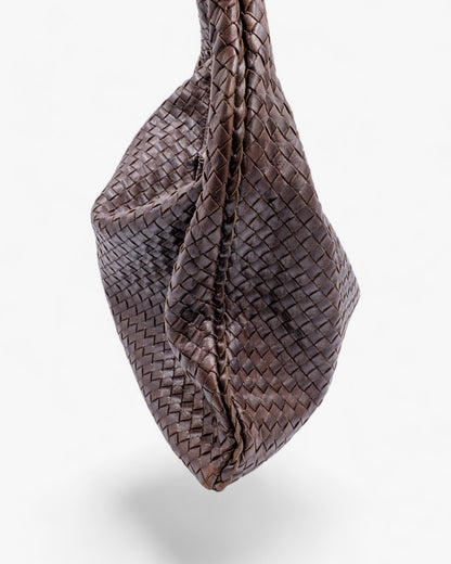 Bottega Veneta Intrecciato Hobo Large Brown