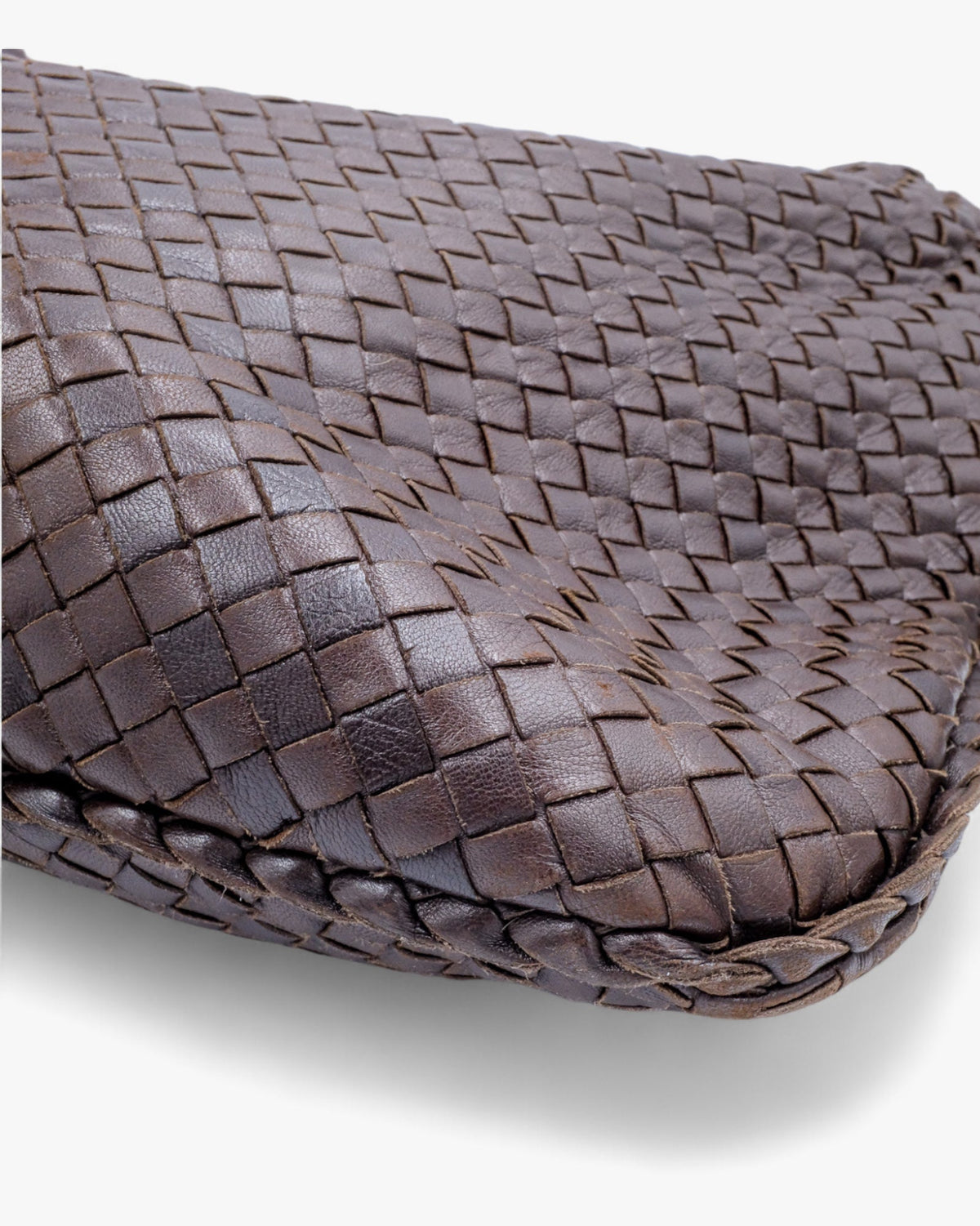Bottega Veneta Intrecciato Hobo Large Brązowa Bottega Veneta
