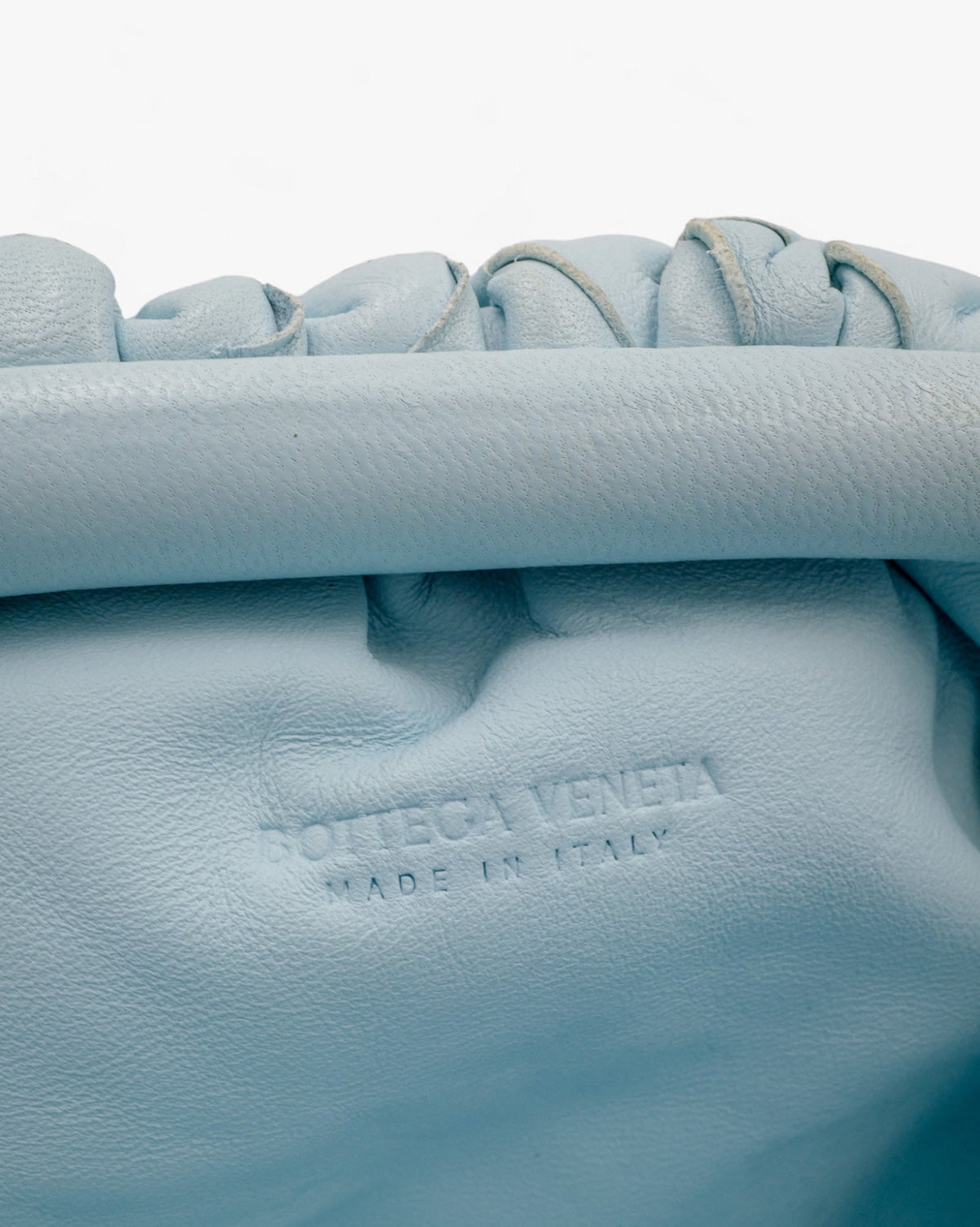 Bottega Veneta Mini Pouch Light Blue Bottega Veneta