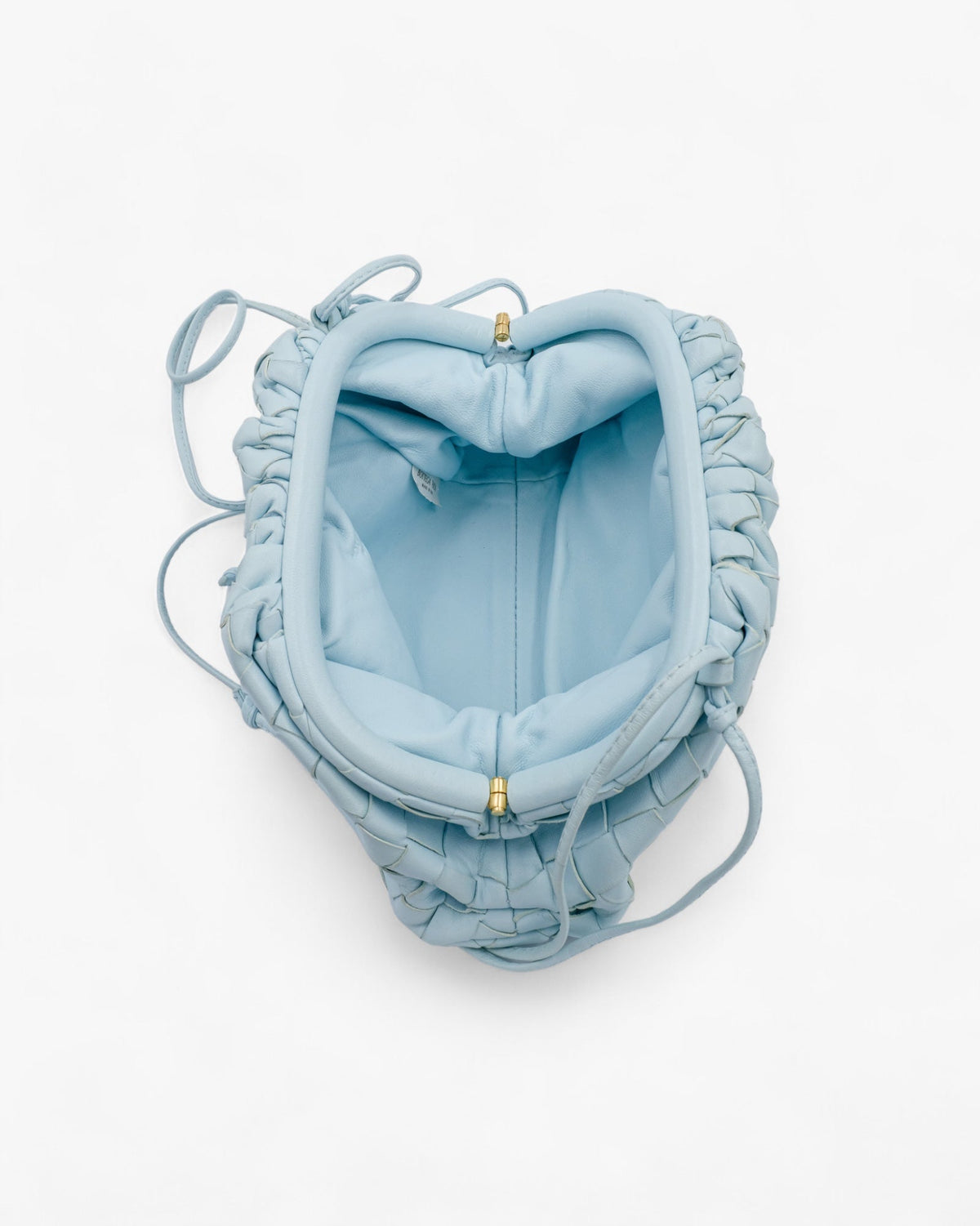 Bottega Veneta Mini Pouch Light Blue Bottega Veneta