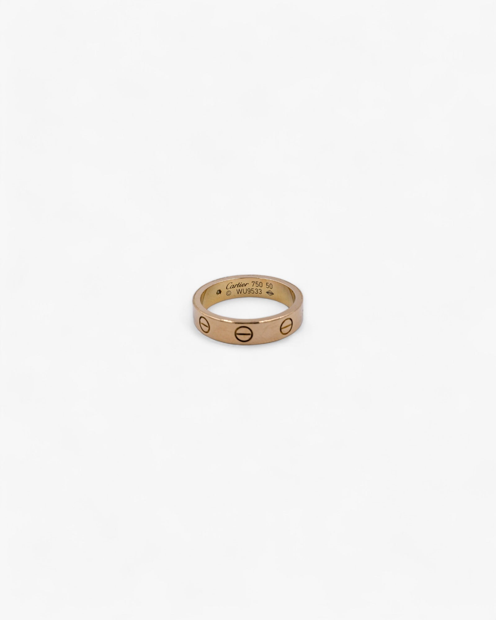 Cartier Bague 57 Bague Cartier Love Avec Diamant 0,02ct En Or Rose