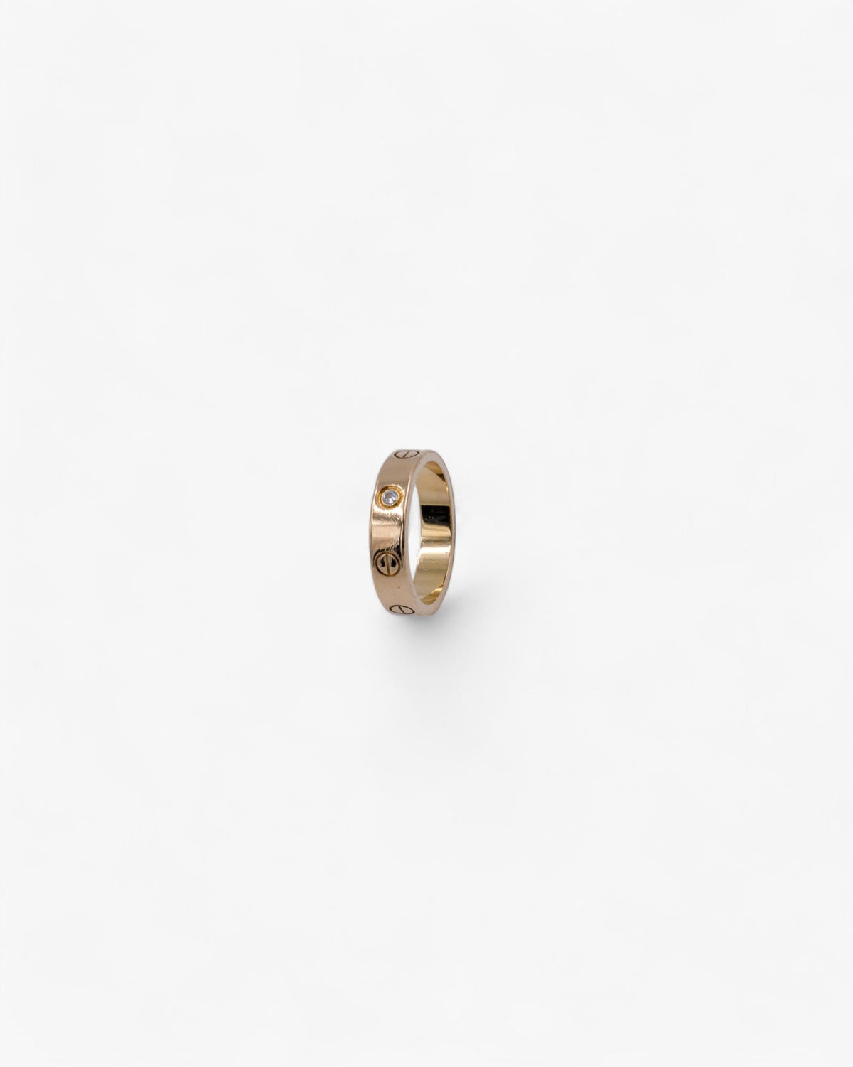 Pierścionek Cartier Love Diamond Rose Gold 18K 0.02ct (50) Cartier