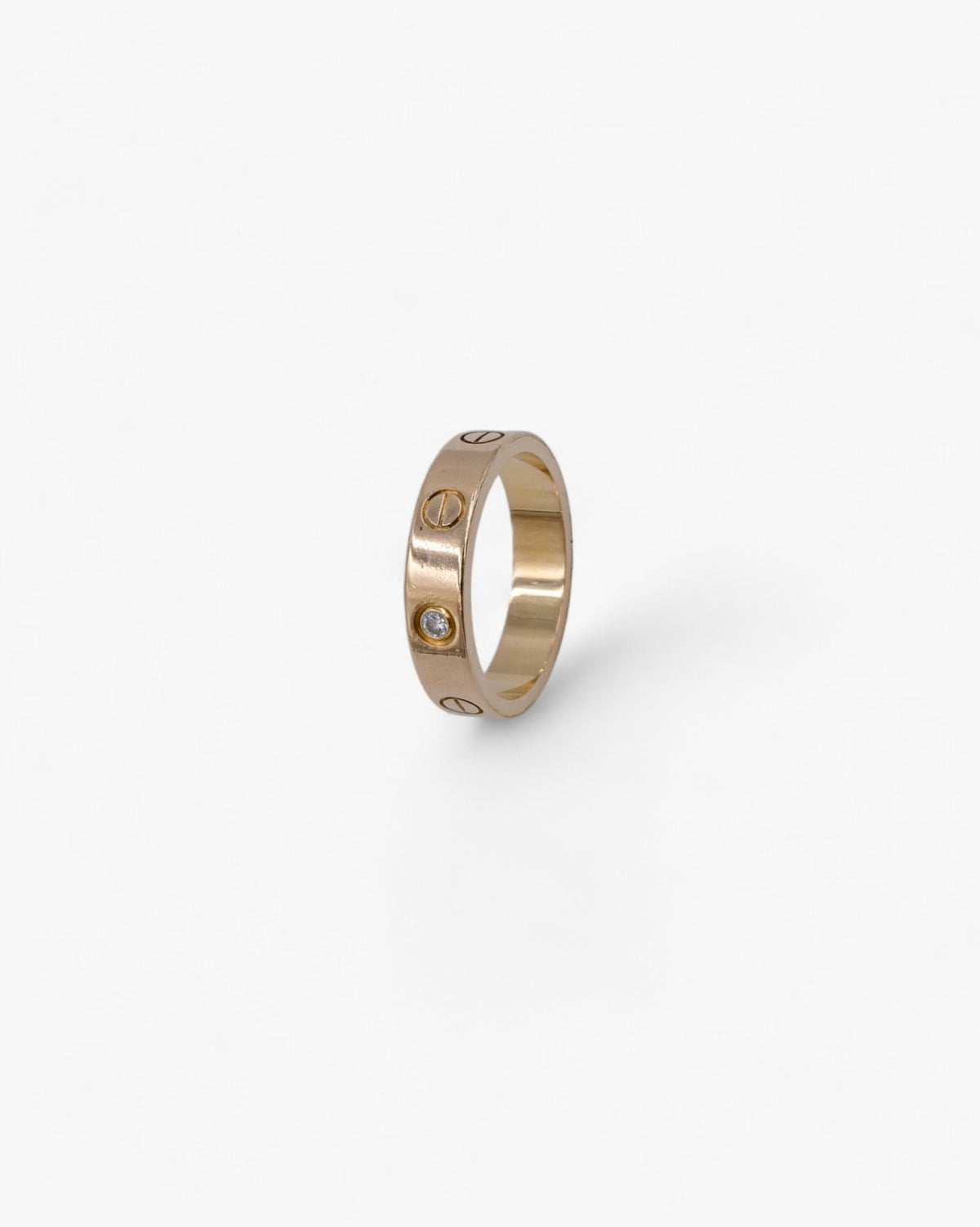 Pierścionek Cartier Love Diamond Rose Gold 18K 0.02ct (50) Cartier