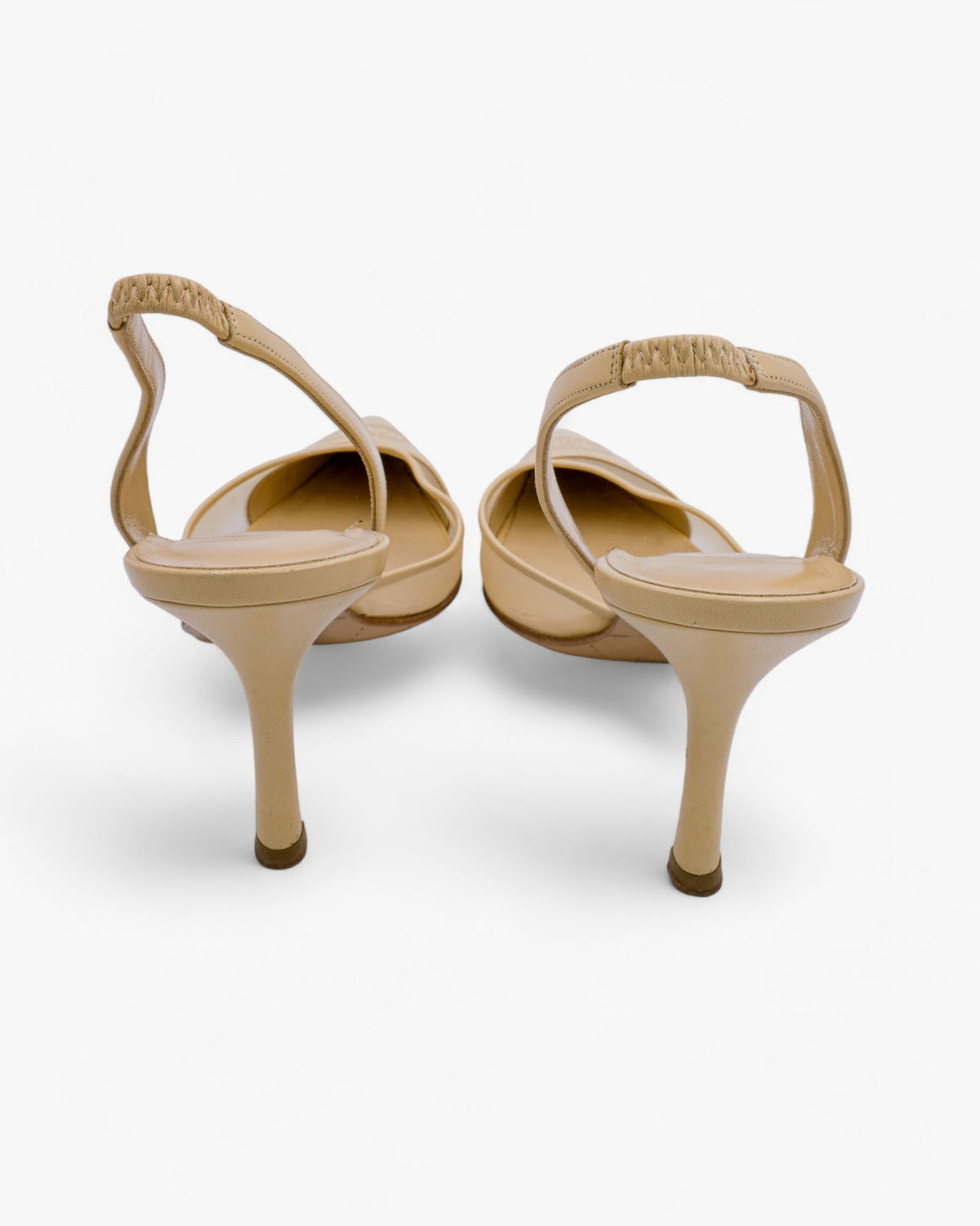 Chanel Mesh Beige Slingback rozmiar 38,5 Chanel