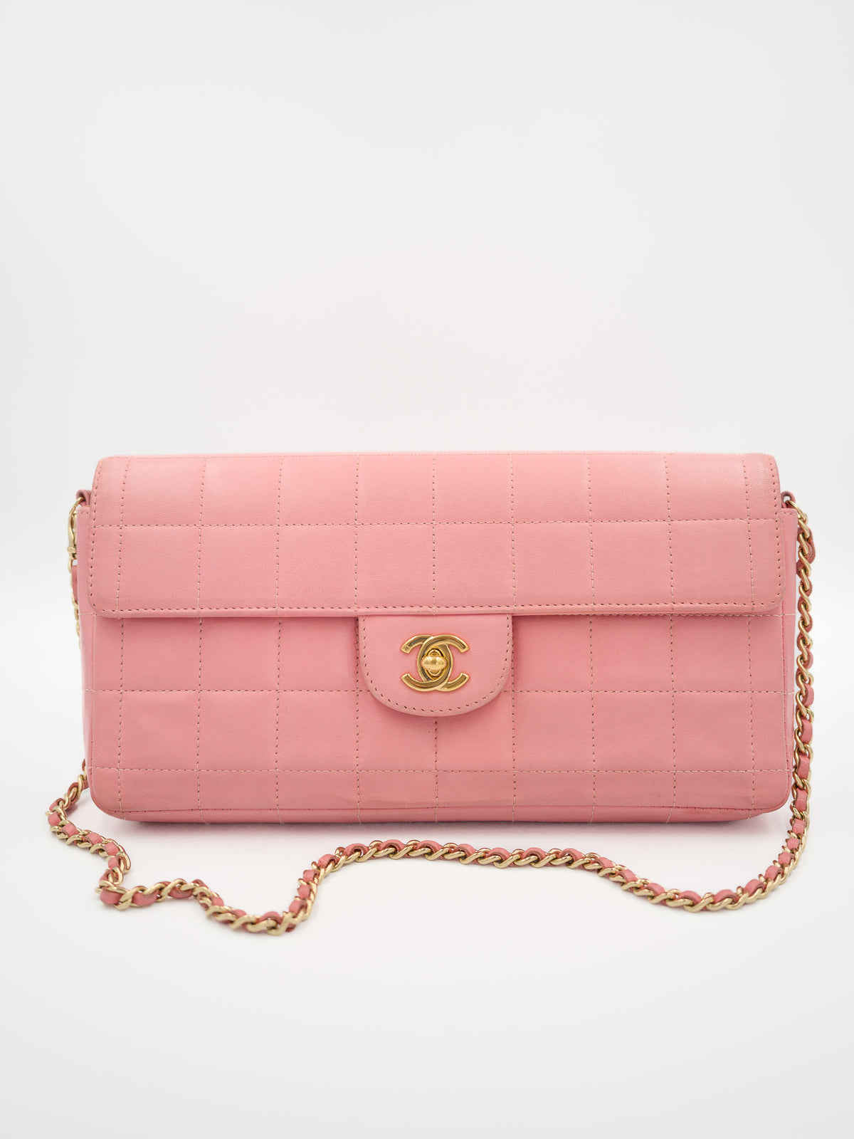 Chanel torebka East West Chocolate Bar różowa