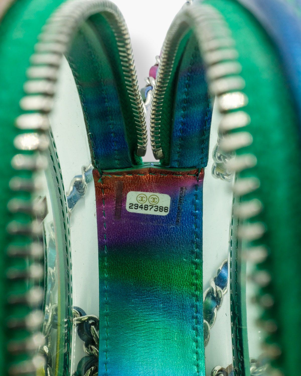 Chanel Rainbow Green Filigree Chanel