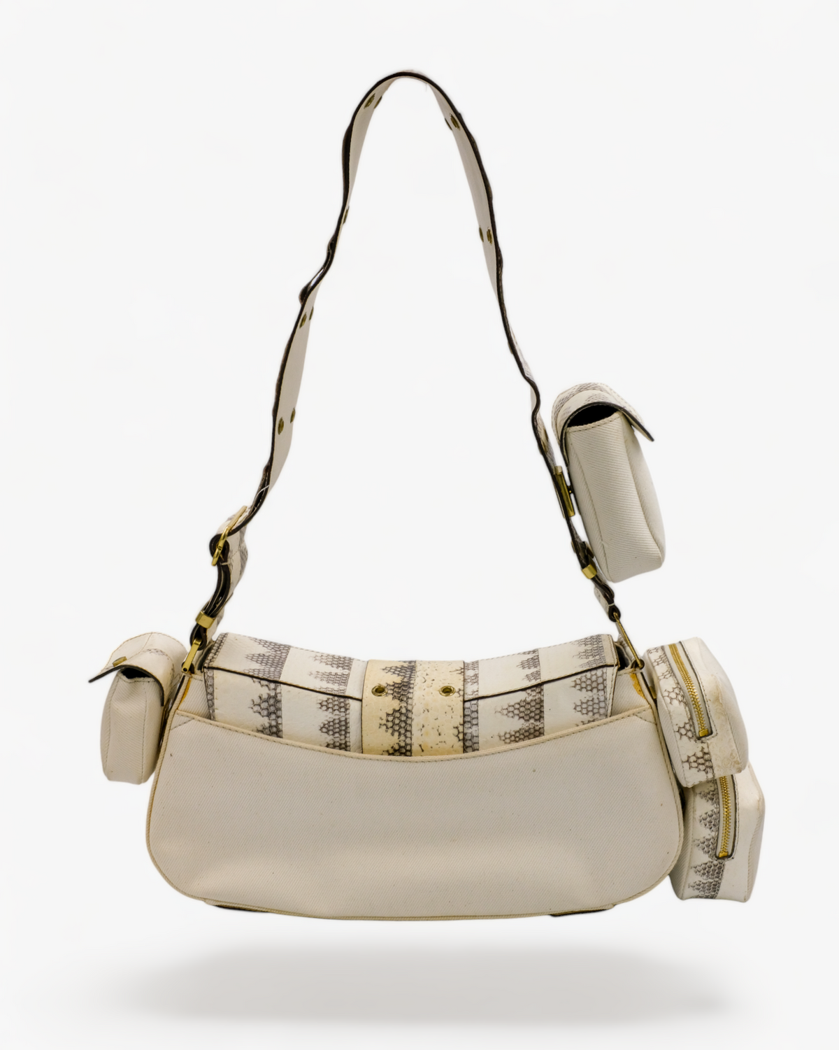 Dior Columbus Python Leather & Canvas Dior