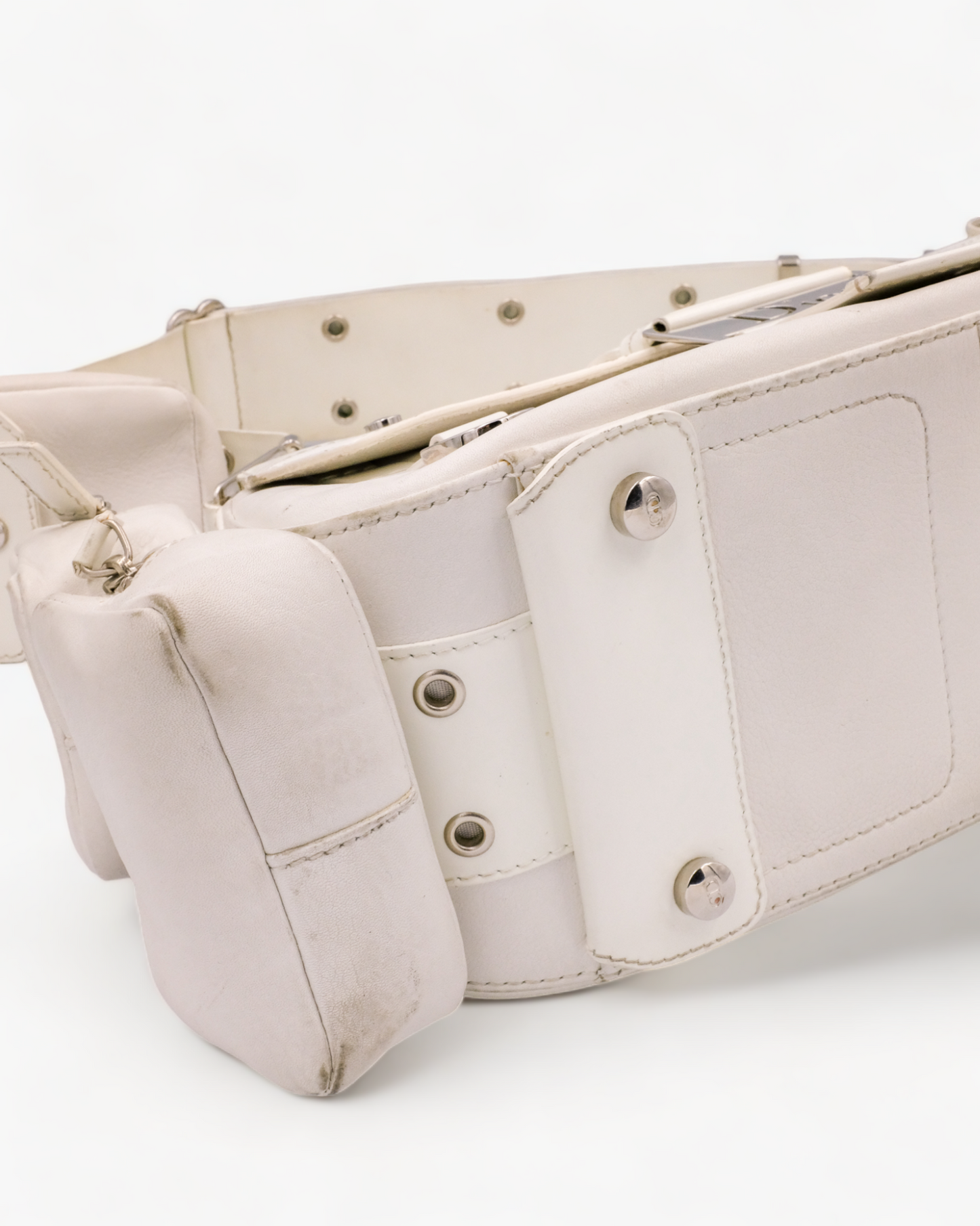 Dior Columbus White Leather