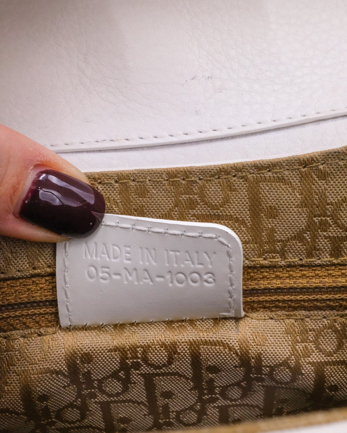 Dior Columbus White Leather Dior