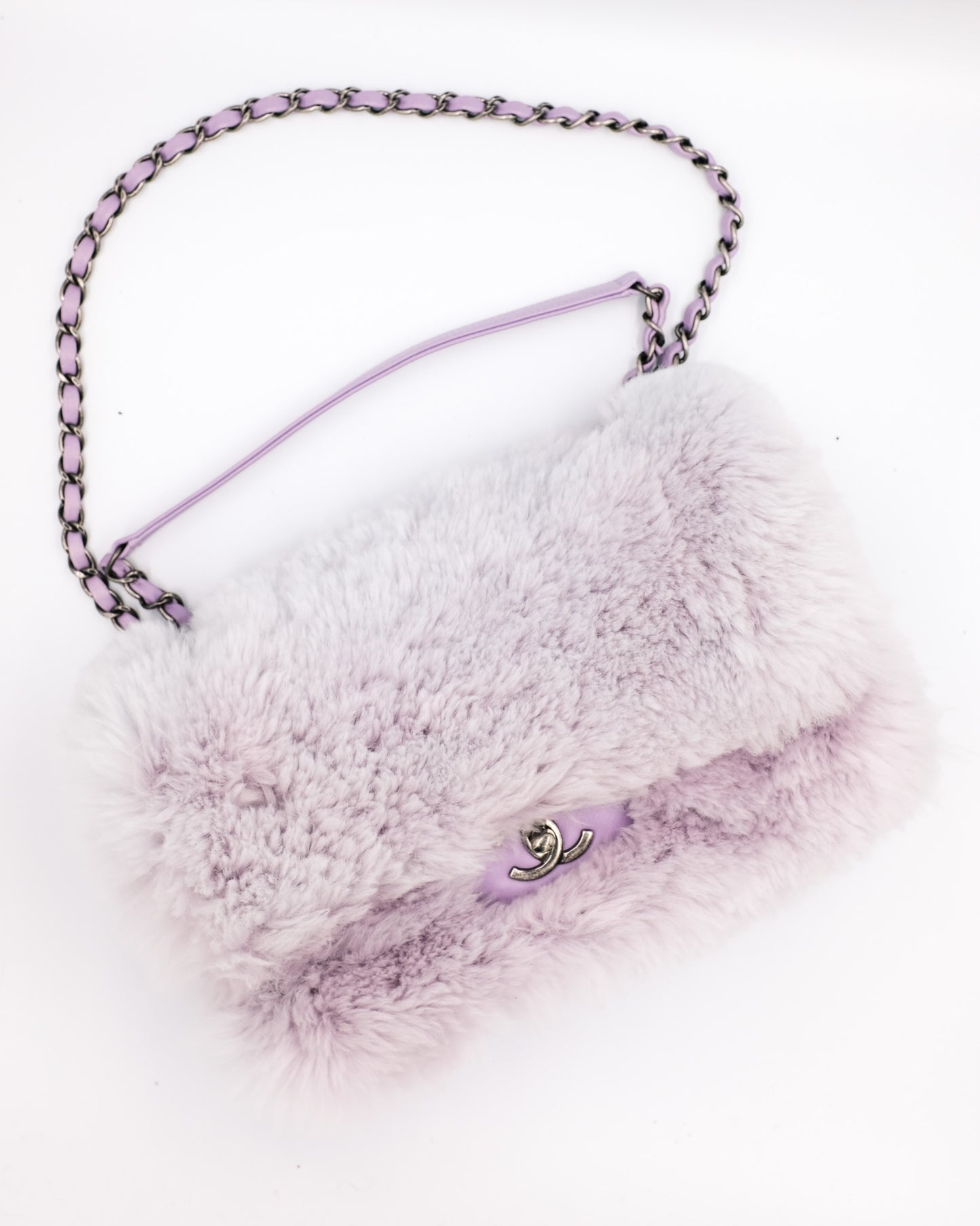 Chanel Fur Flap Bag