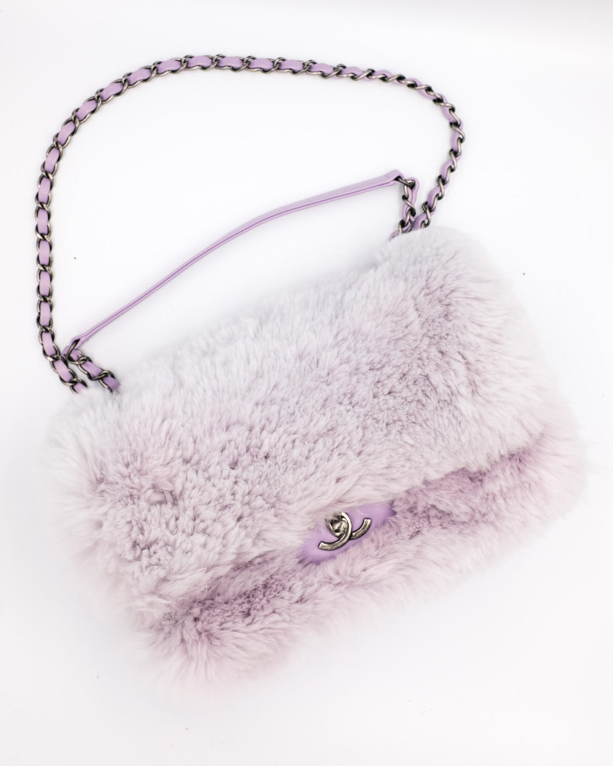 Chanel Fur Flap Bag Chanel