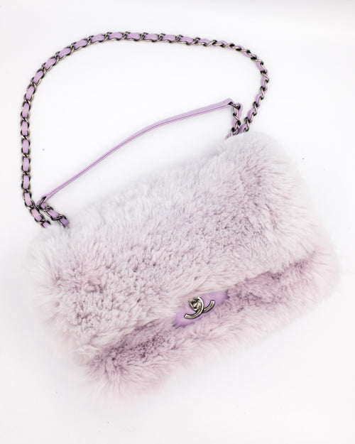 Chanel Fur Flap Bag Chanel