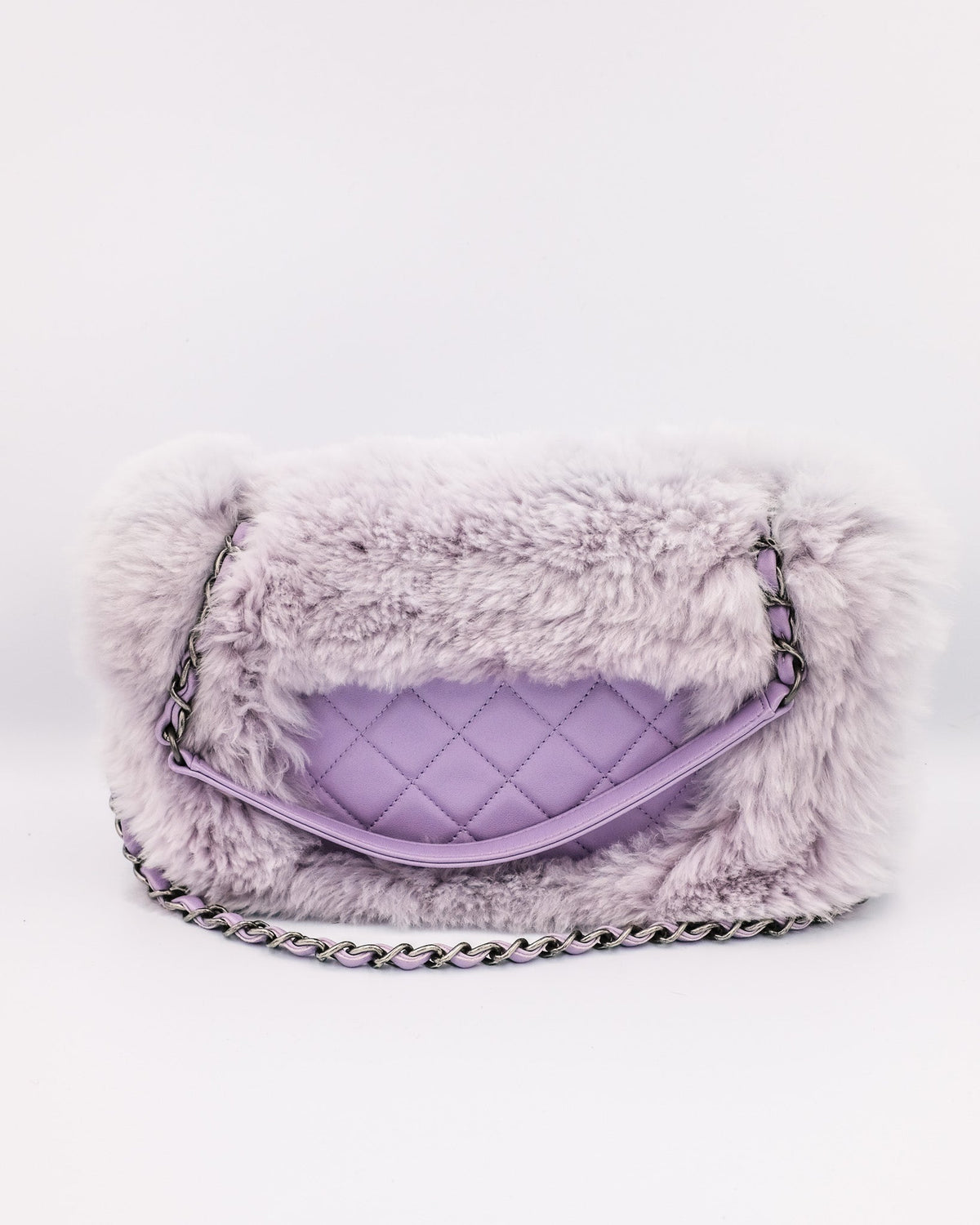 Chanel Fur Flap Bag Chanel