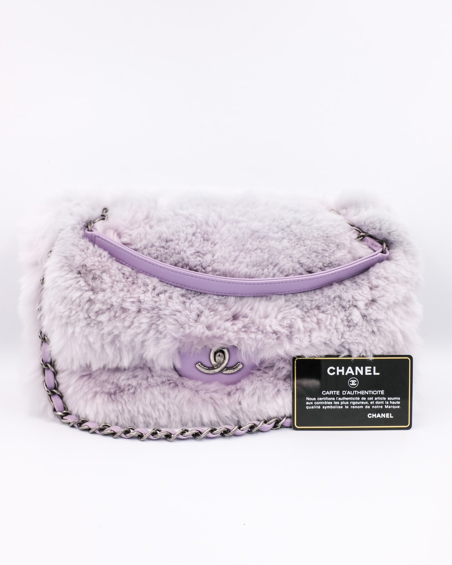 Chanel Fur Flap Bag