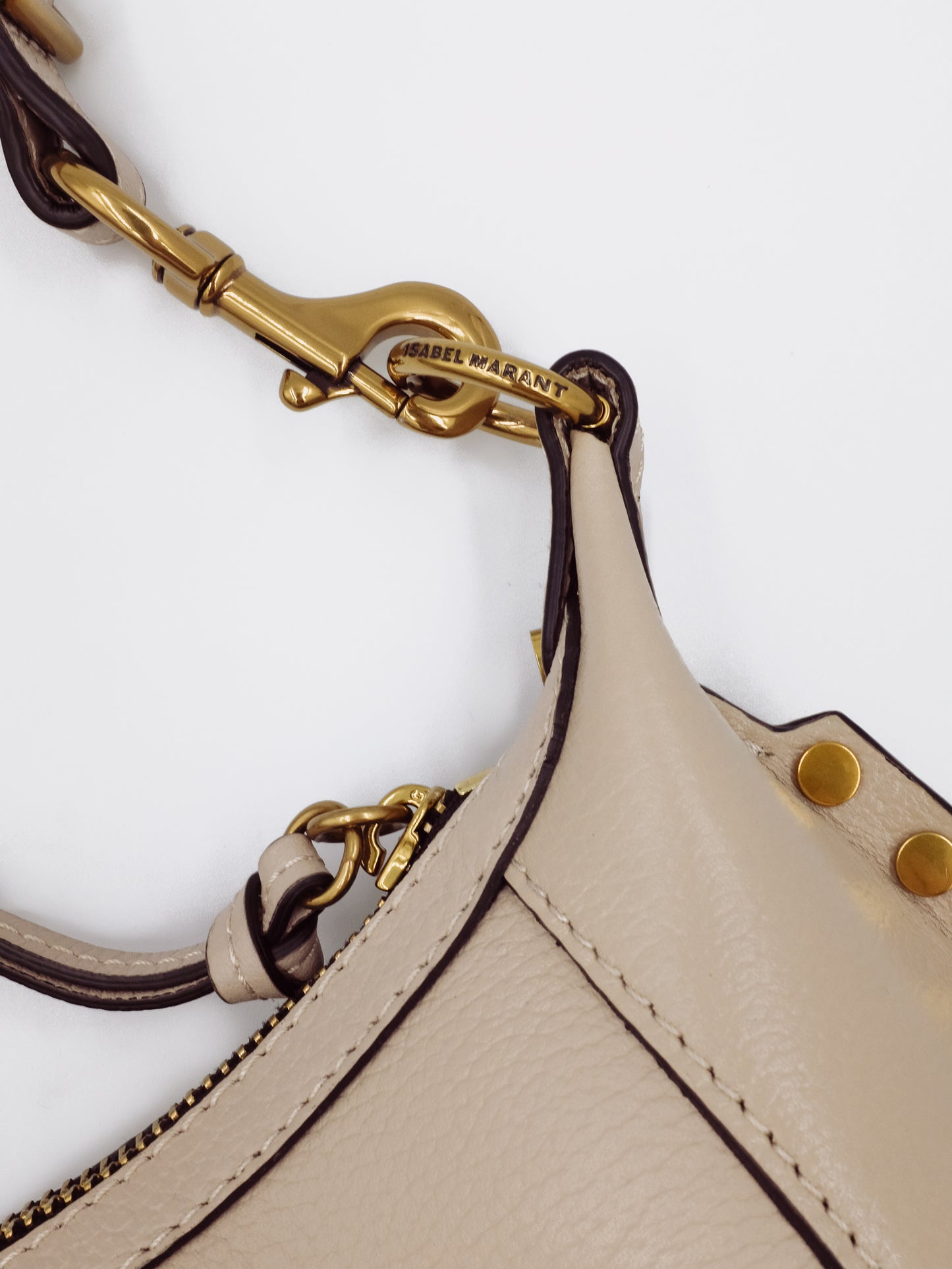 Isabel Marant Oskan Moon Bag Beige