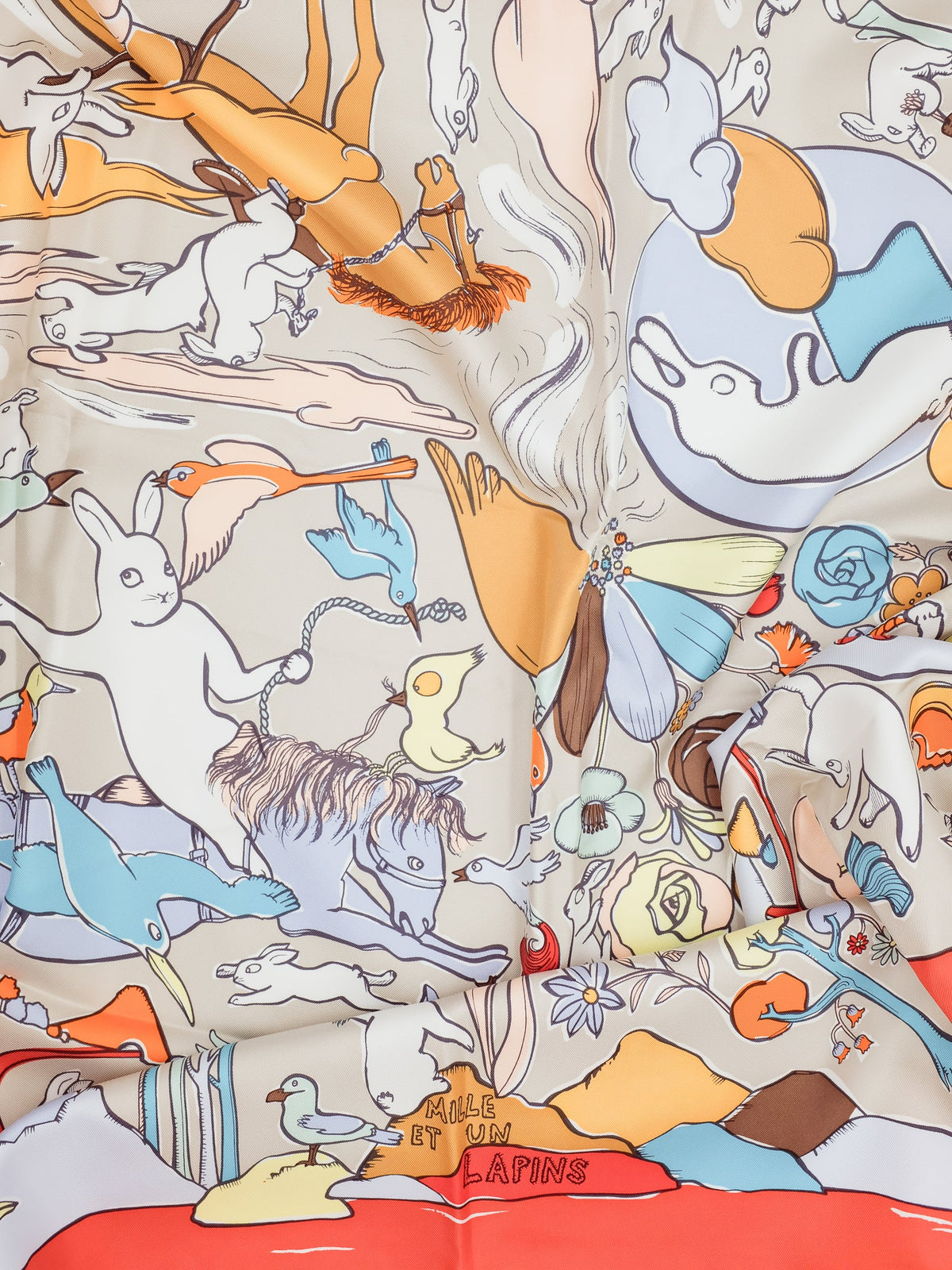 Hermès Carré 90 Mille et un Lapins Hermès