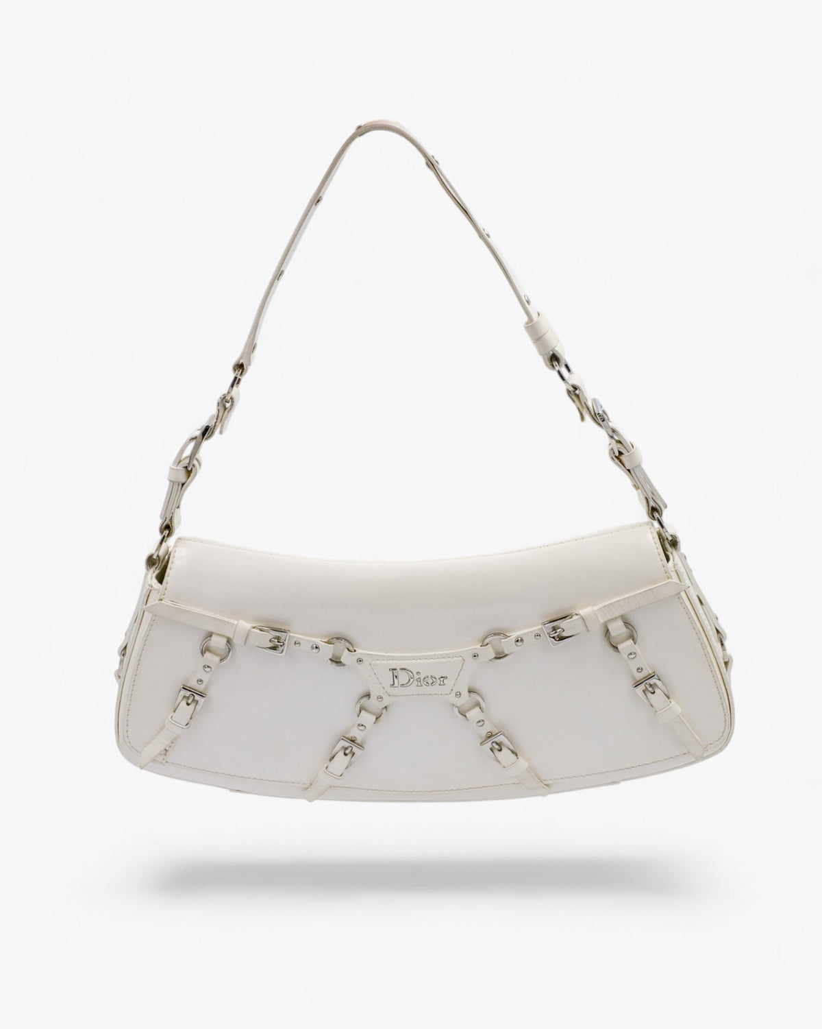 Dior Bondage Bag biała lakierowana skóra Dior