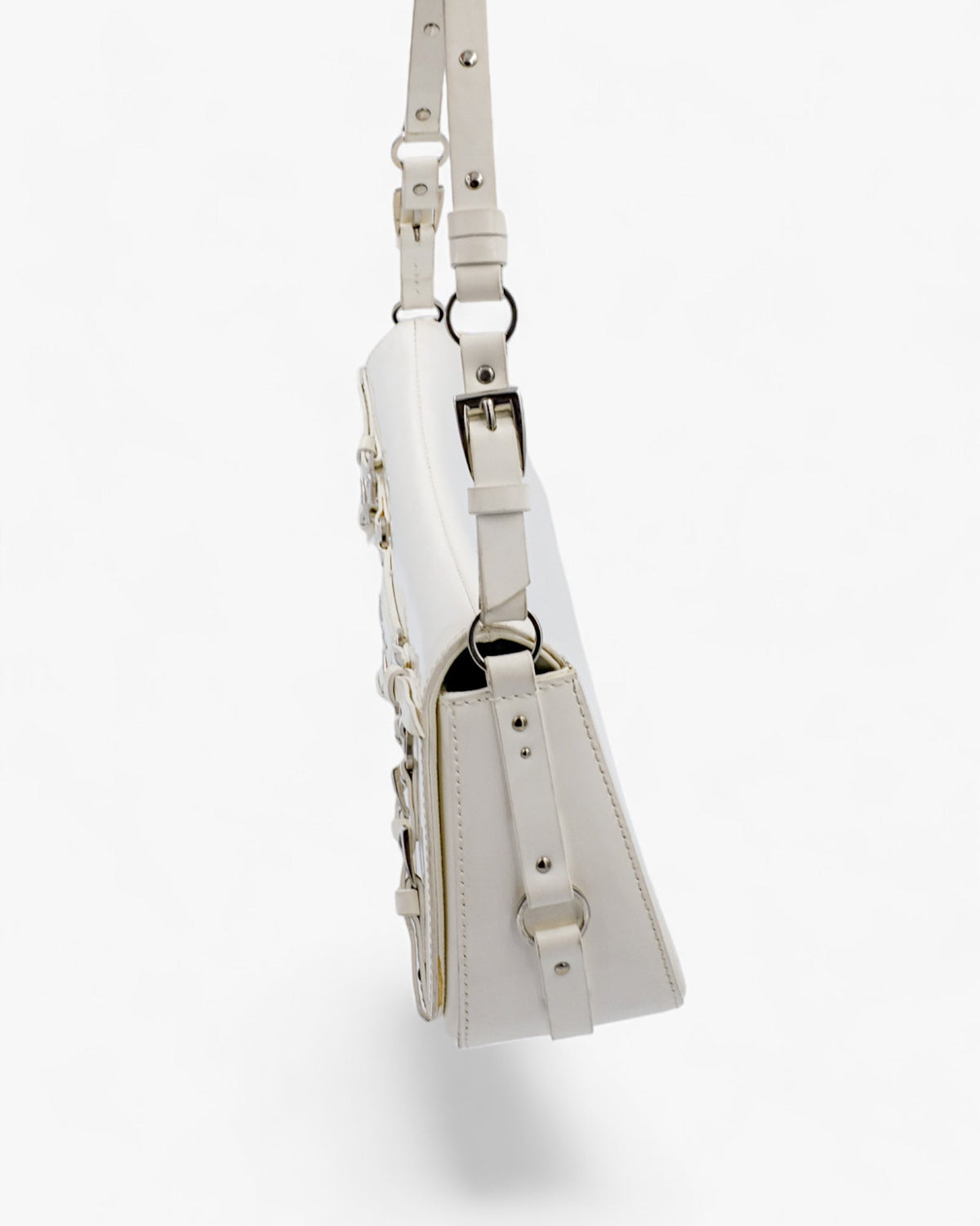 Dior Bondage Bag biała lakierowana skóra Dior