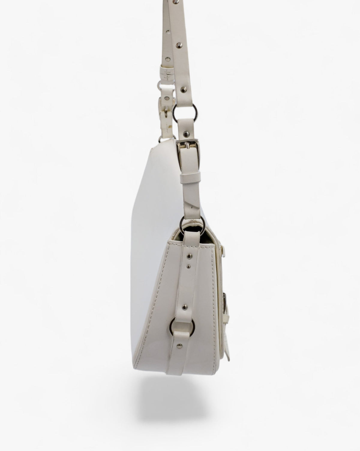 Dior Bondage Bag biała lakierowana skóra Dior