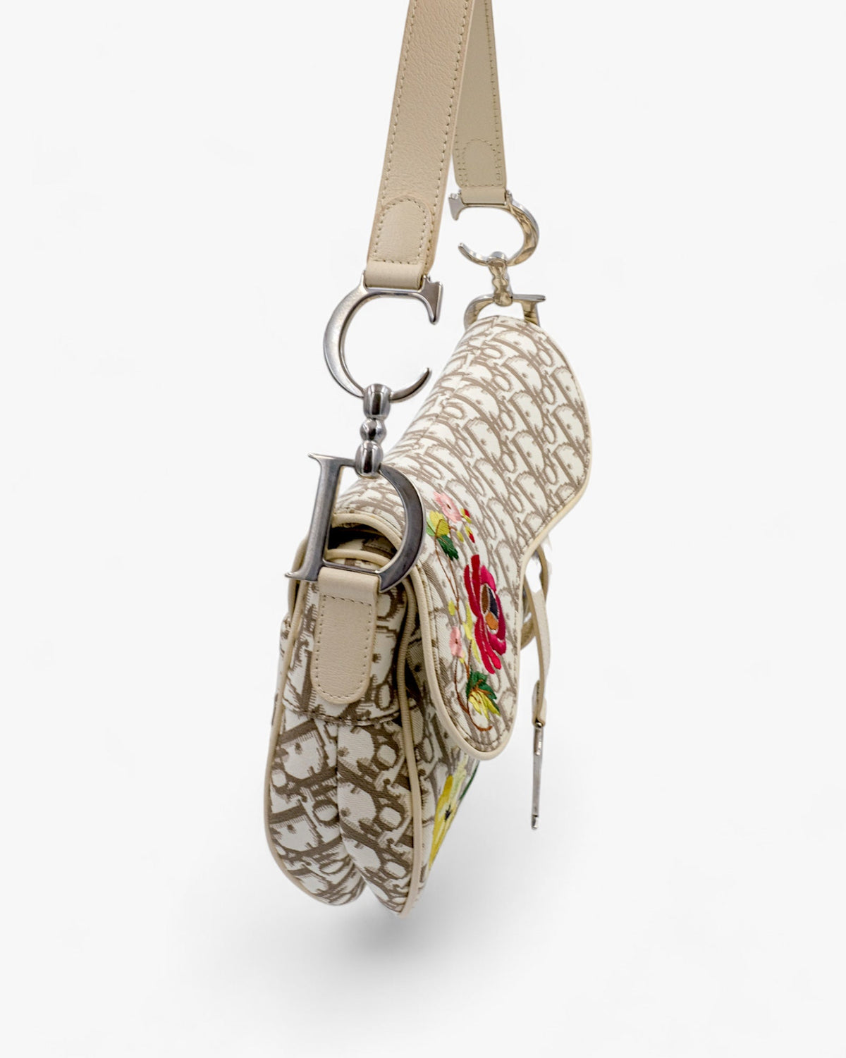 Dior Saddle Bag Diorissimo Romantic Flowers Dior