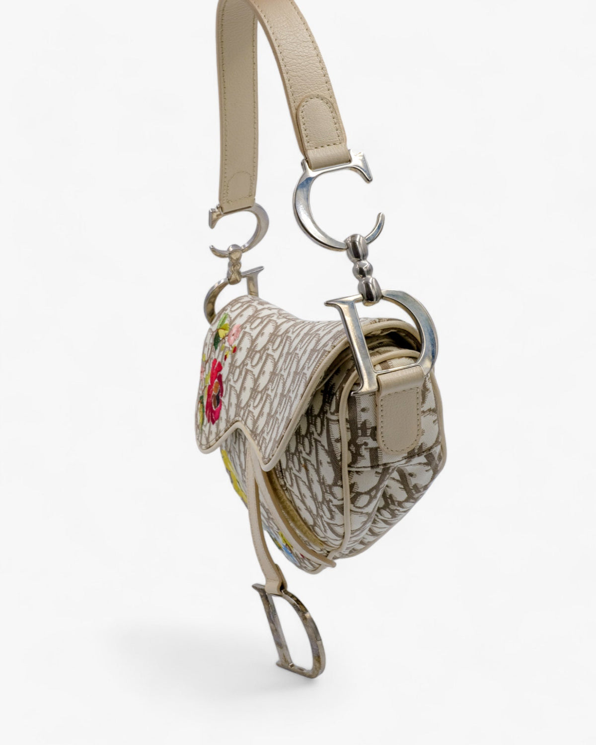 Dior Saddle Bag Diorissimo Romantic Flowers Dior