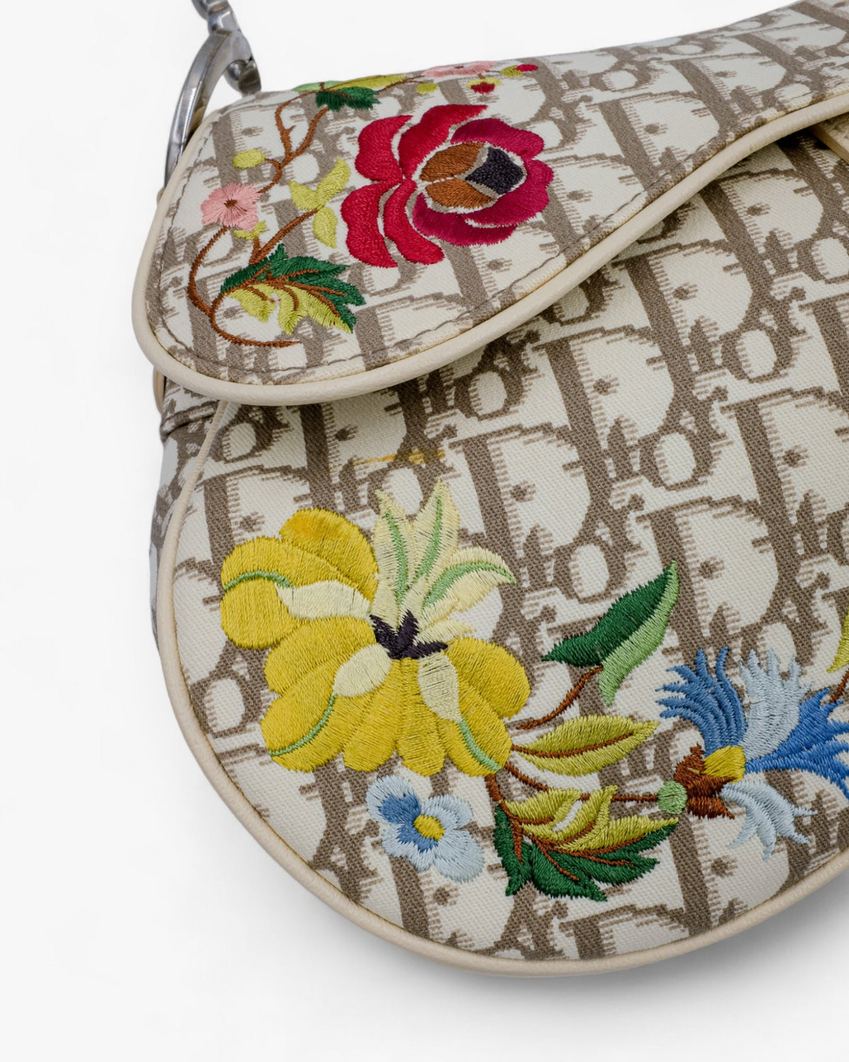 Dior Saddle Bag Diorissimo Romantic Flowers Dior