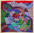 Chusta Hermès À Travers Champs, edycja limitowana 2018, 90 cm