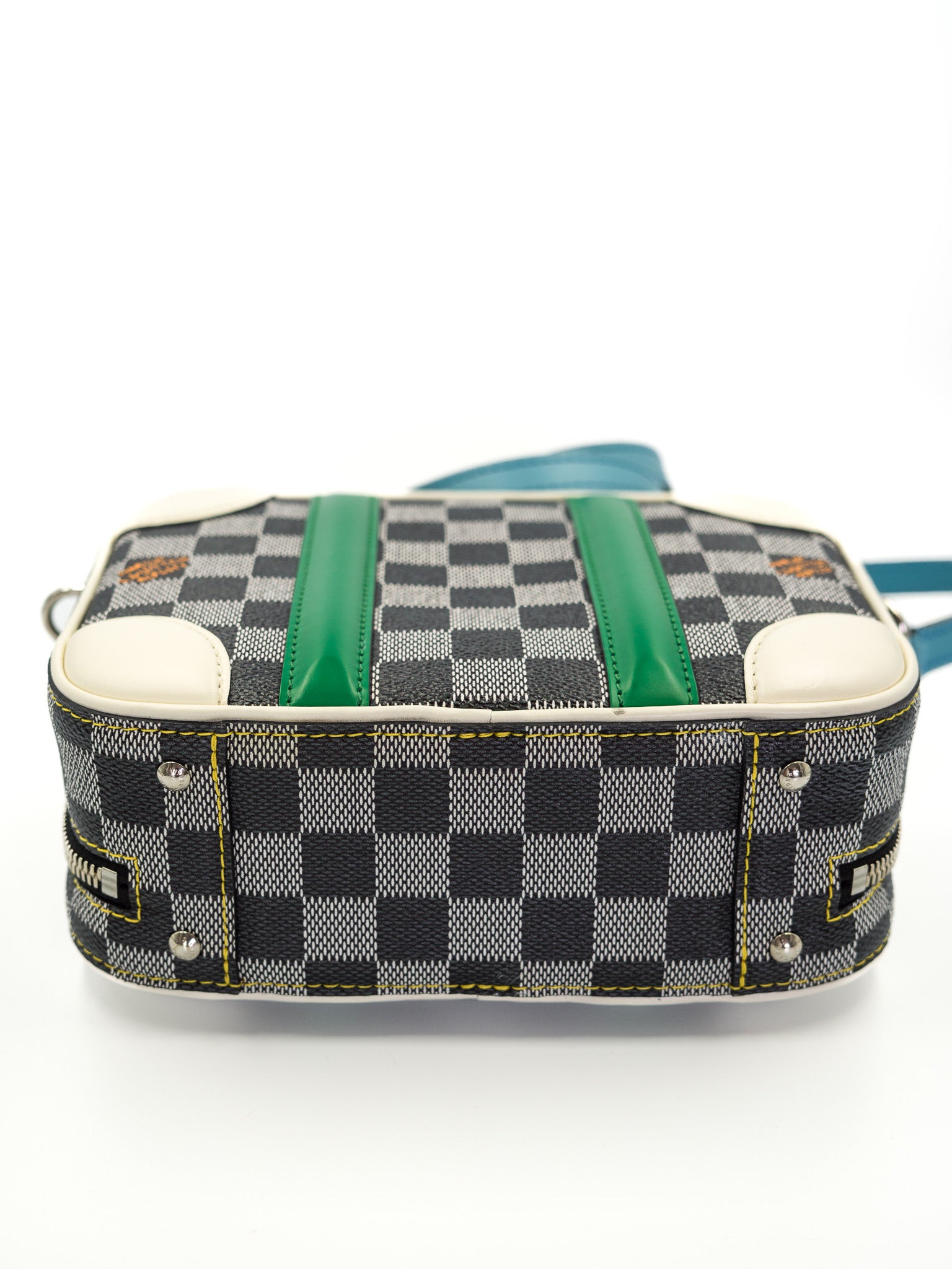 Louis Vuitton Damier Colors Valisette BB Black White bottom