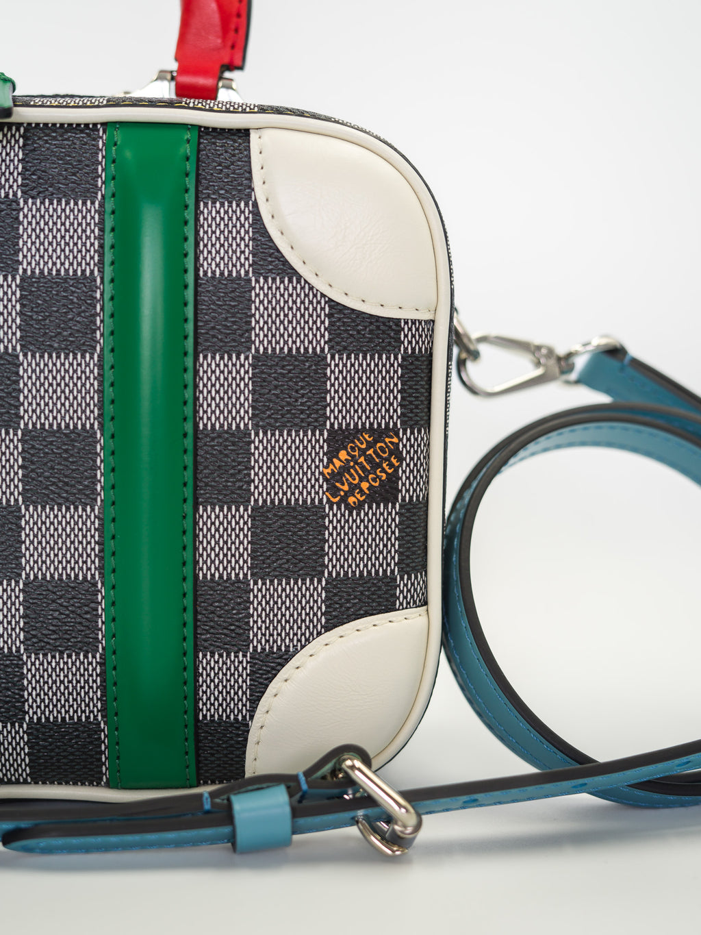 Louis Vuitton Damier Colors Valisette BB Black White logo