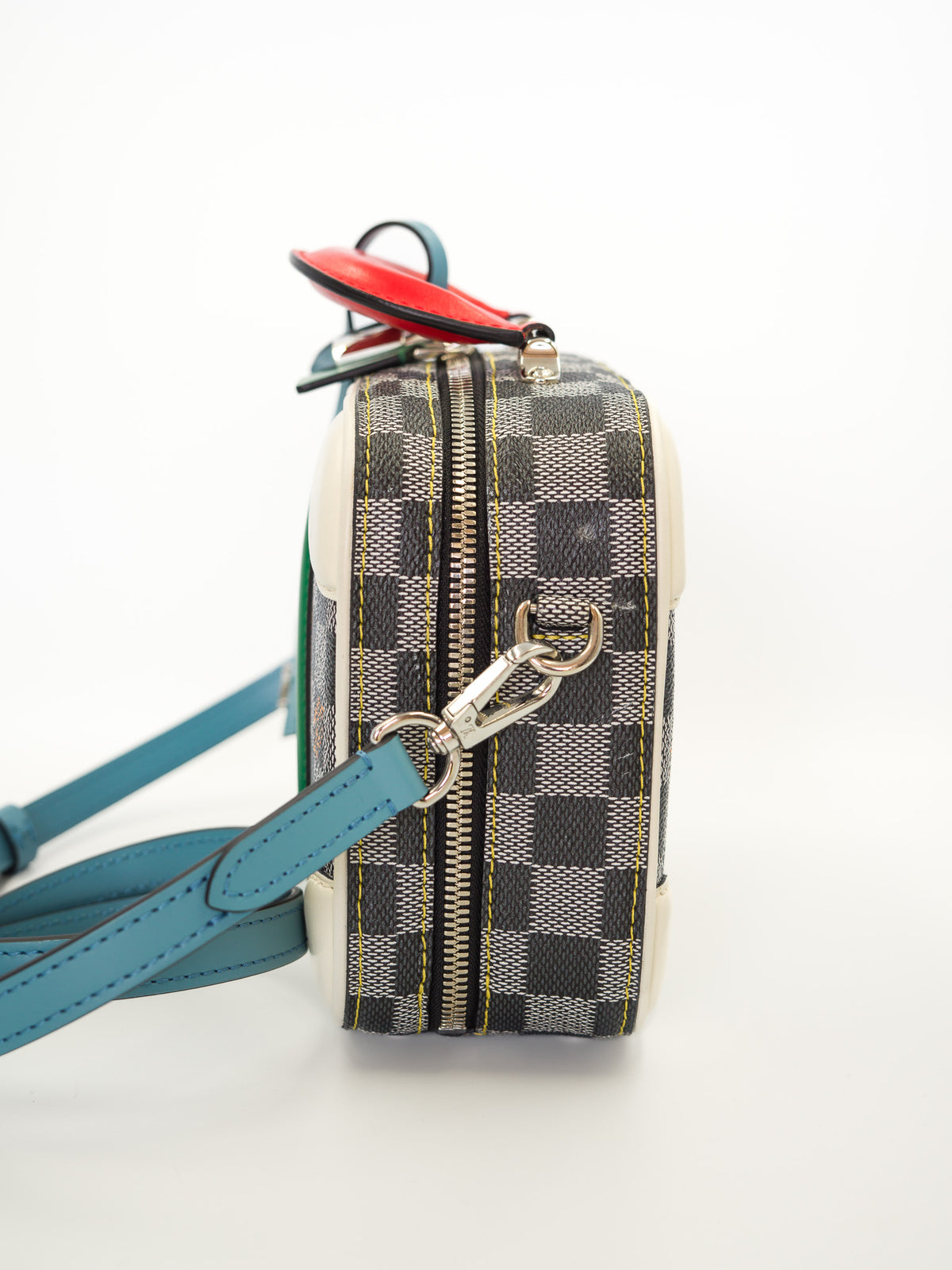 Louis Vuitton Damier Colors Valisette BB Black White side