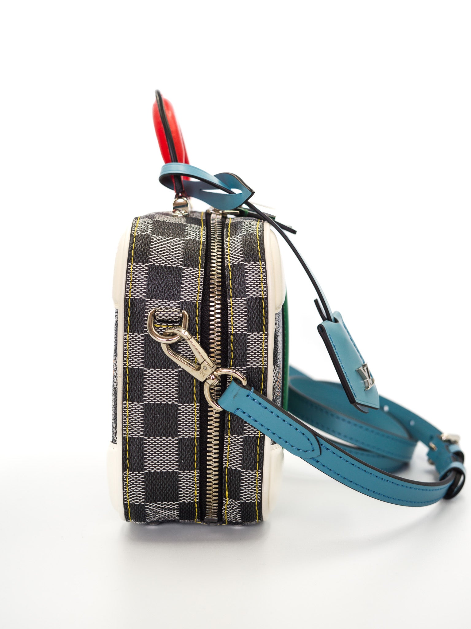 Louis Vuitton Damier Colors Valisette BB Black White side