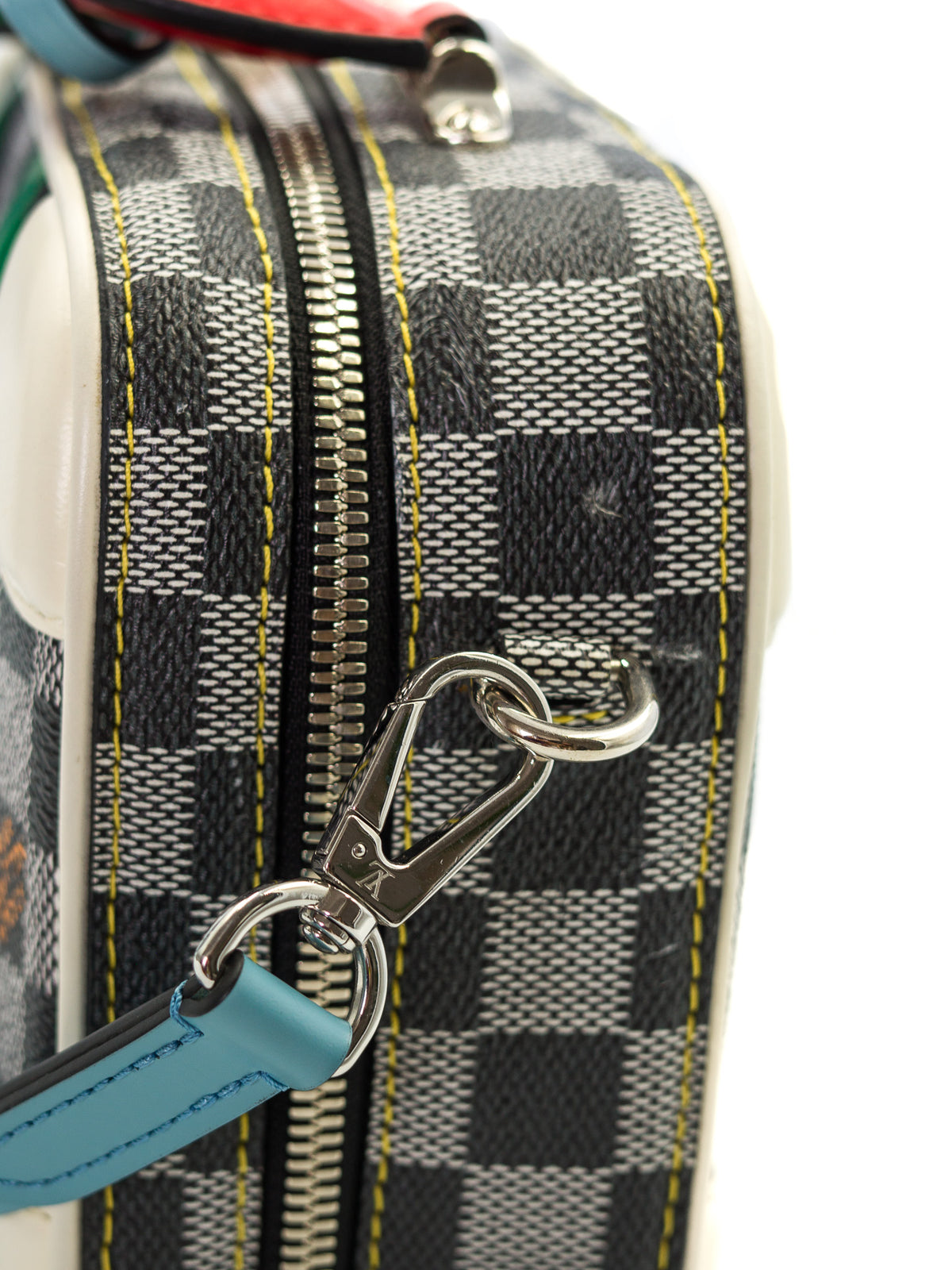 Louis Vuitton Damier Colors Valisette BB Black White side 
