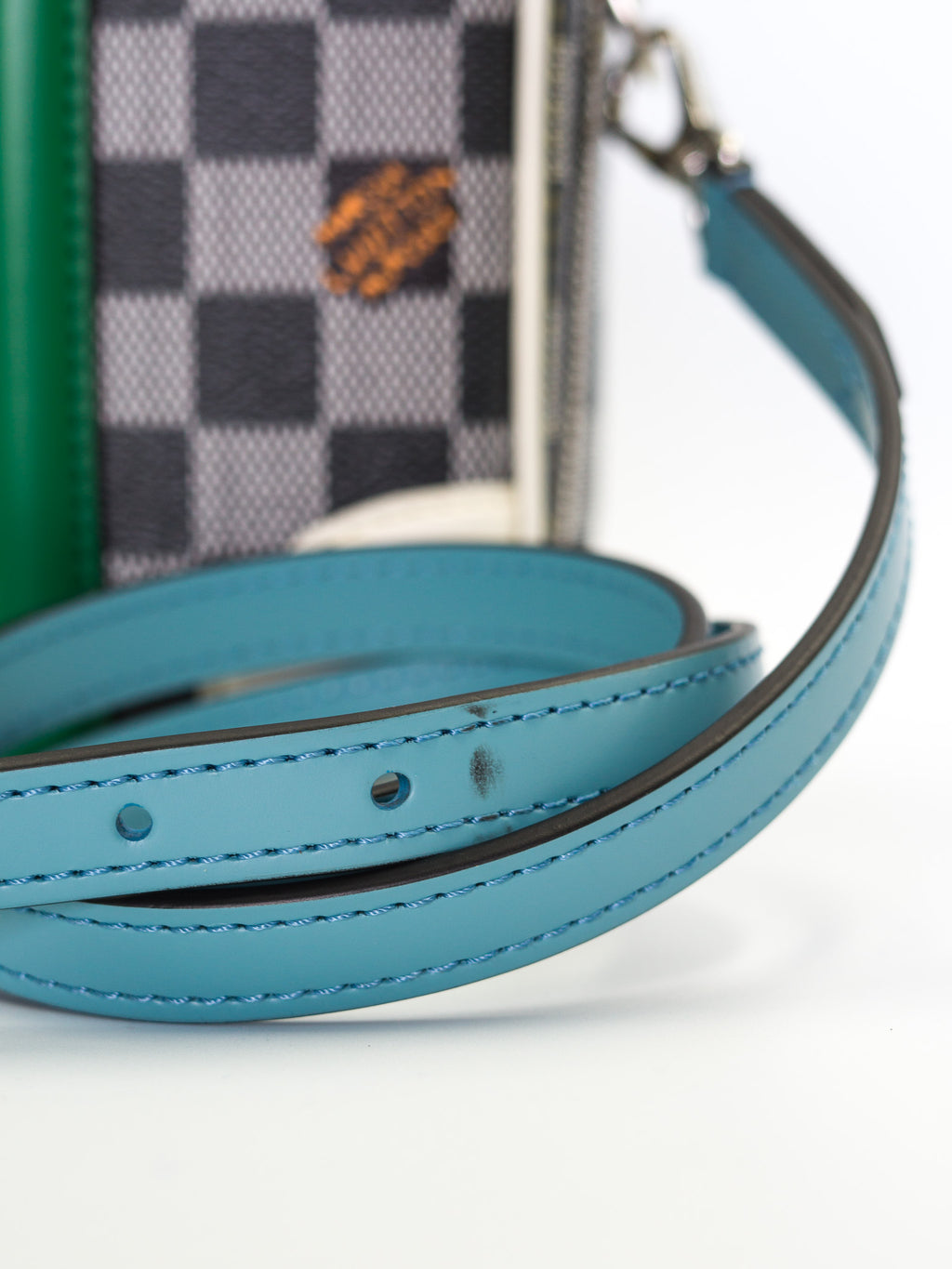 Louis Vuitton Damier Colors Valisette BB Black White strap