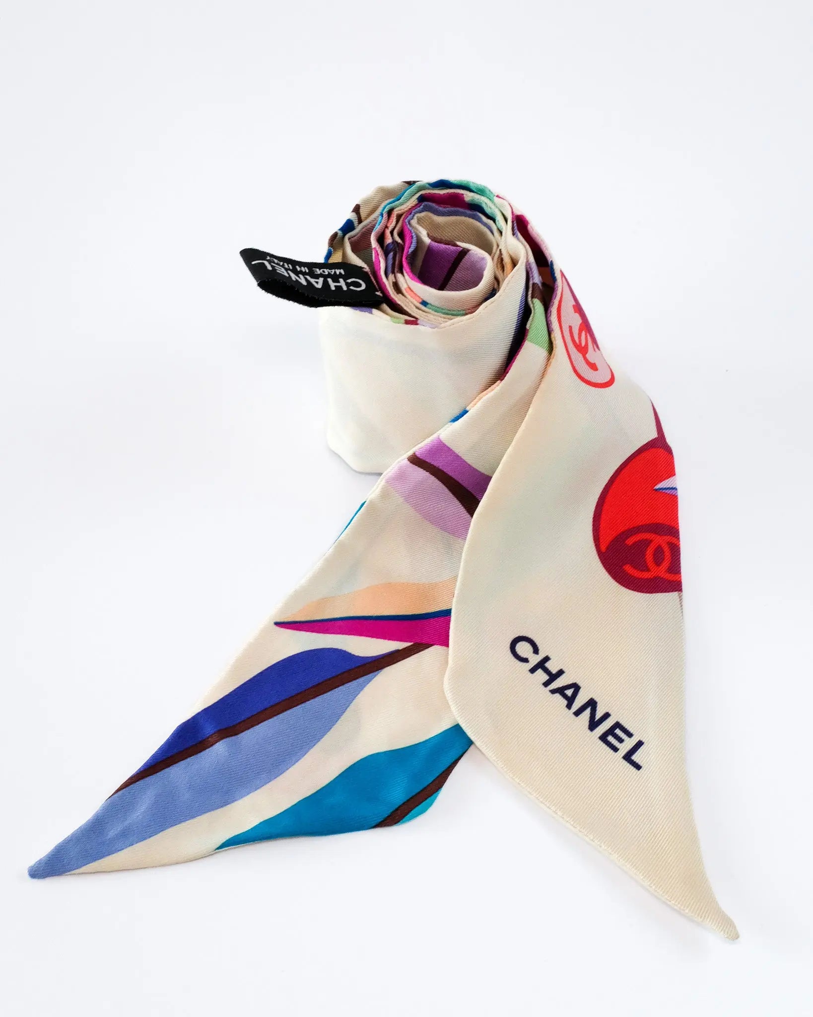 Chanel Rion Scarf Chanel silk scarf – Gibbarosa