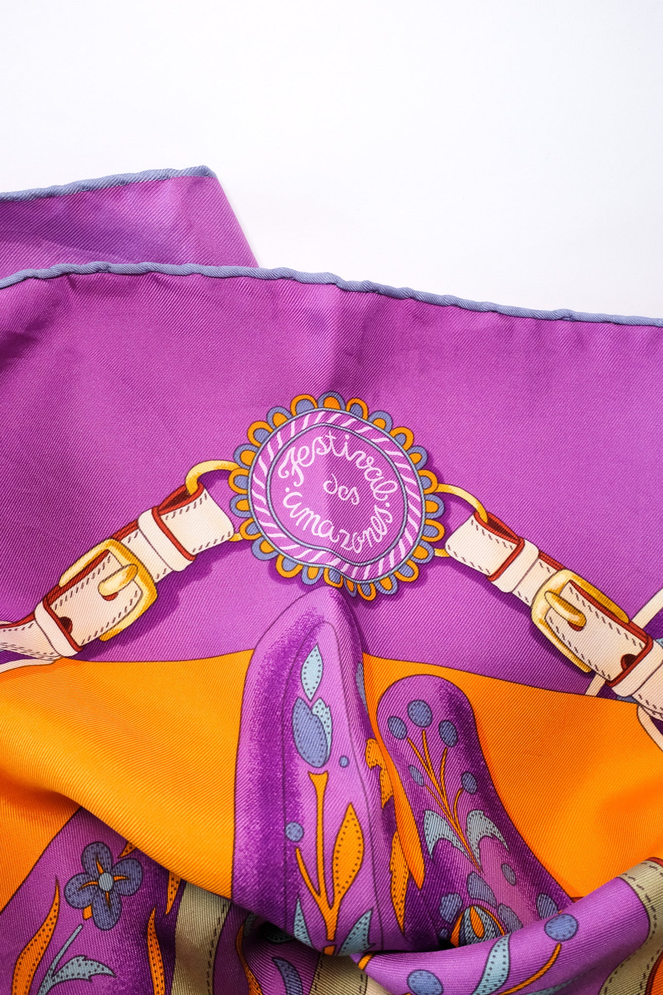 Purple hermes discount scarf